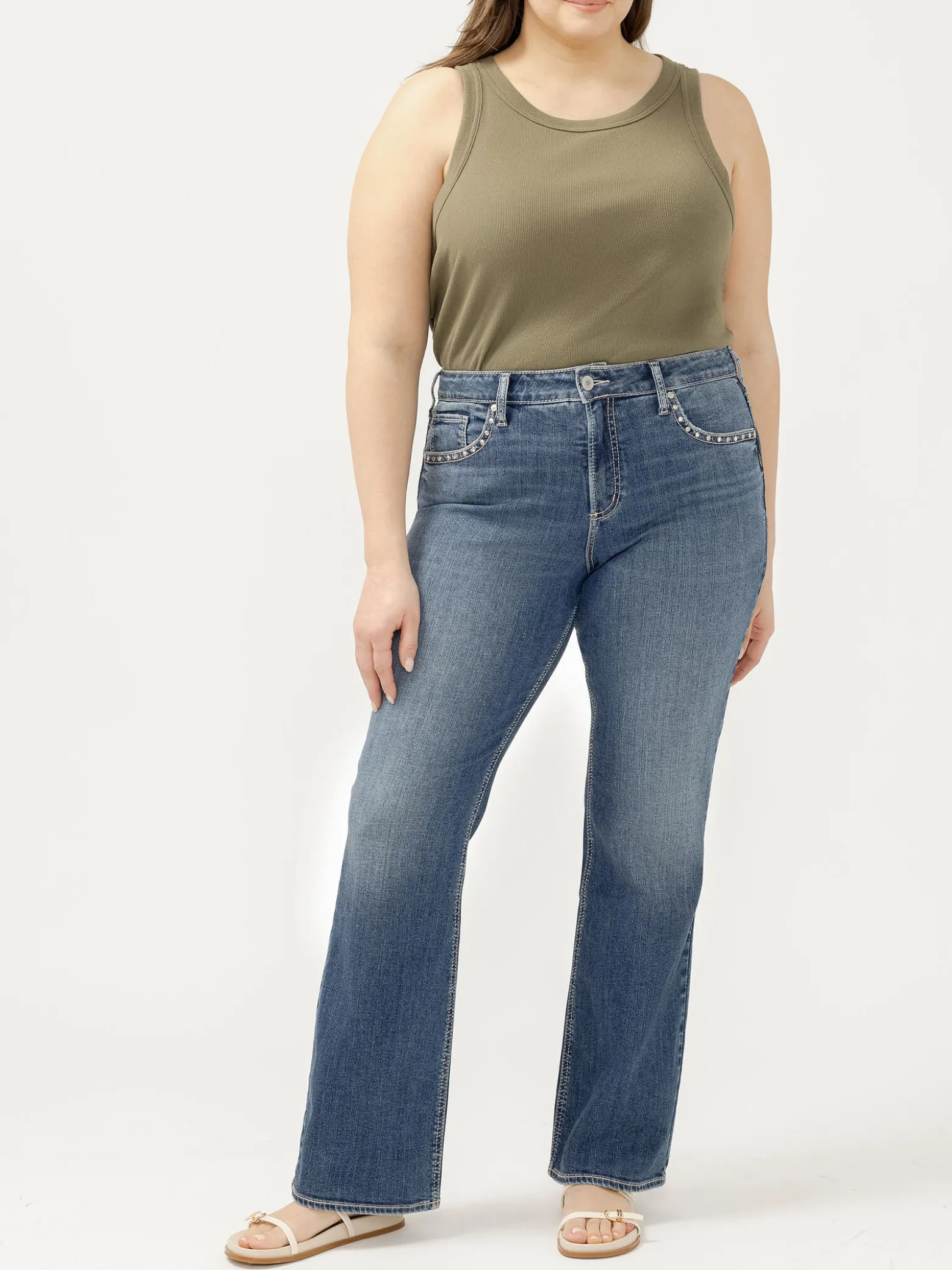 Avery High Rise Bootcut Jeans Plus Size