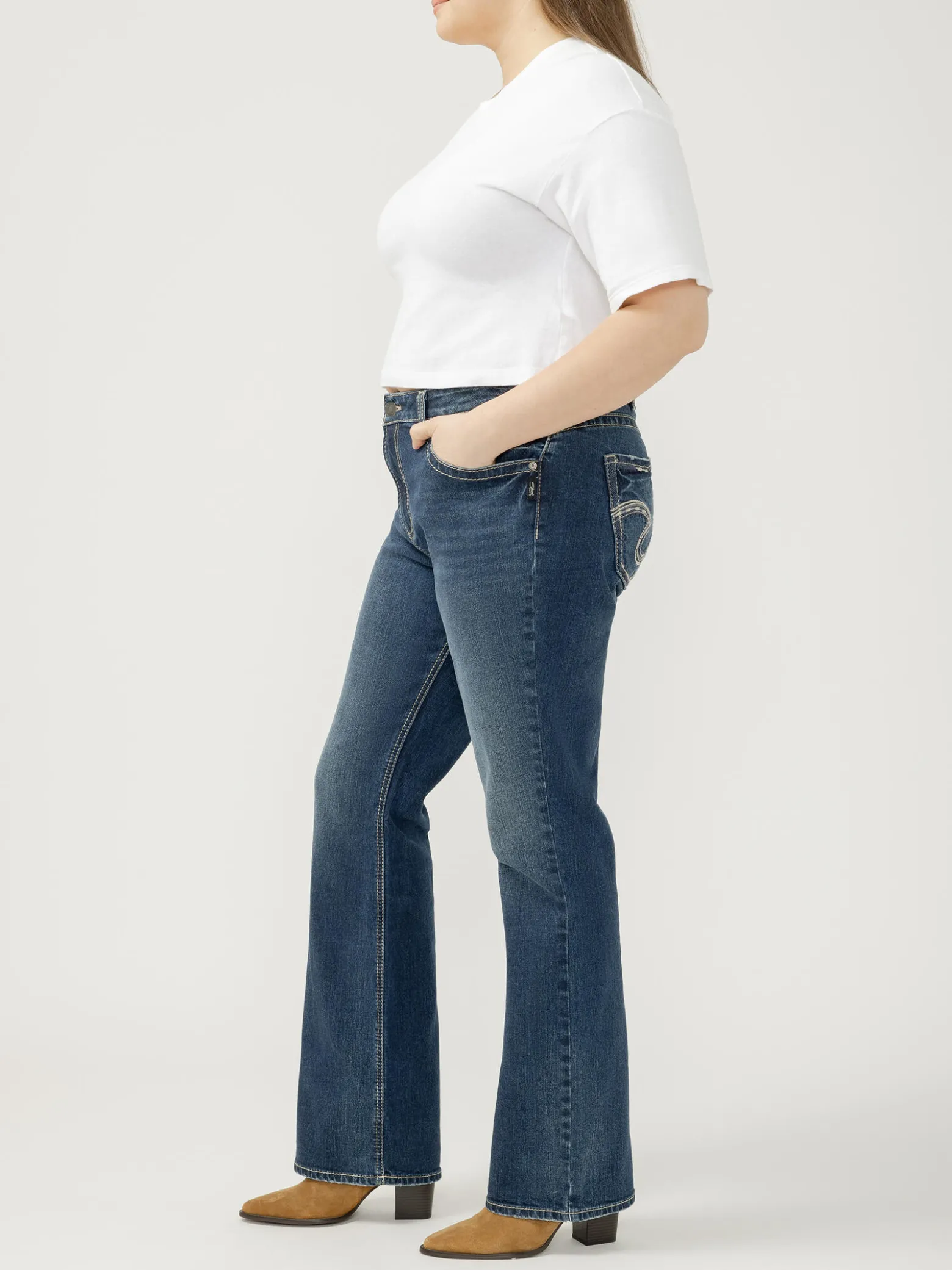 Avery High Rise Bootcut Jeans Plus Size