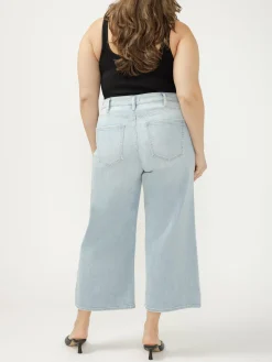 Avery High Rise Cropped Wide Leg Jeans Plus Size