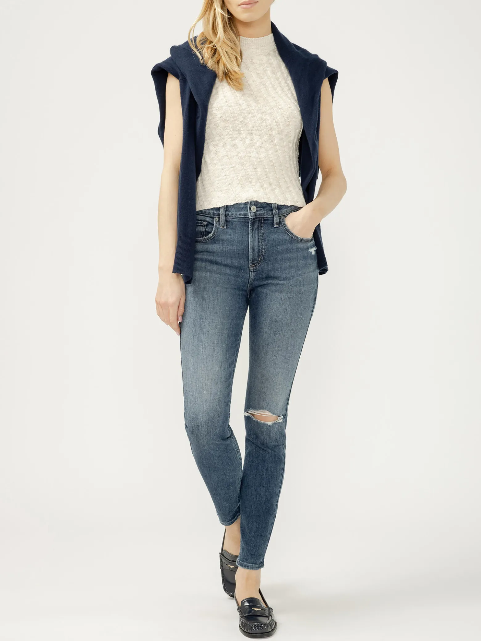 Avery High Rise Skinny Luxe Stretch Jeans