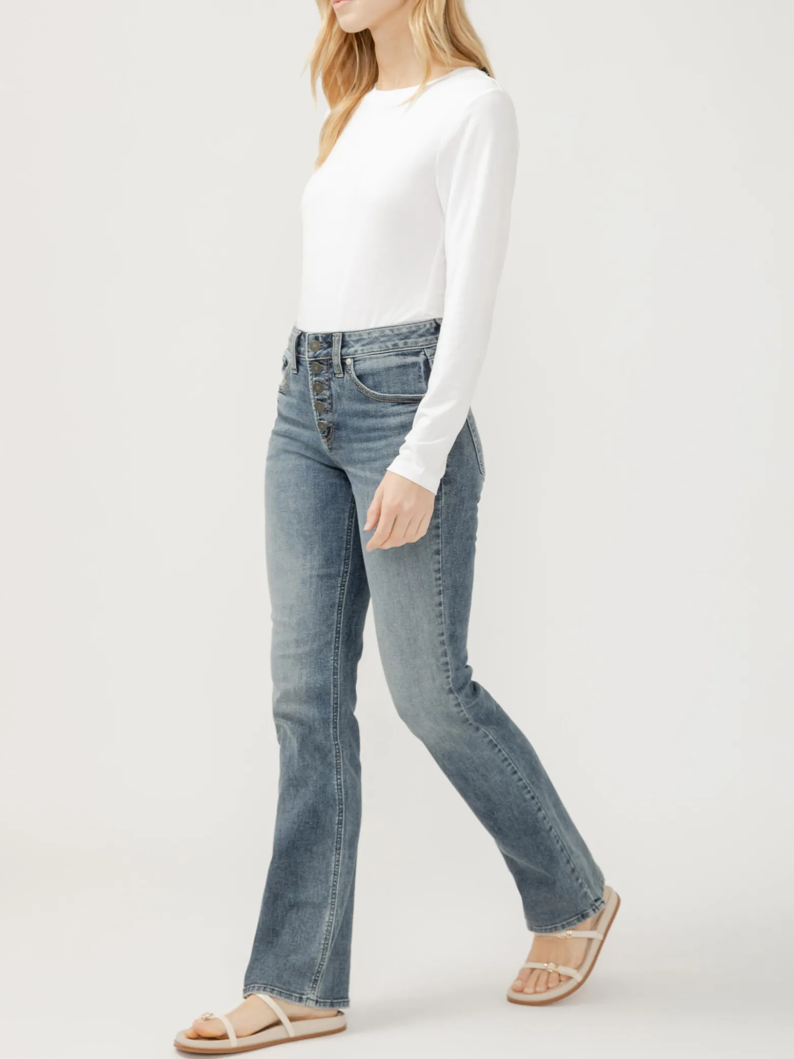 Avery High Rise Slim Bootcut Jeans