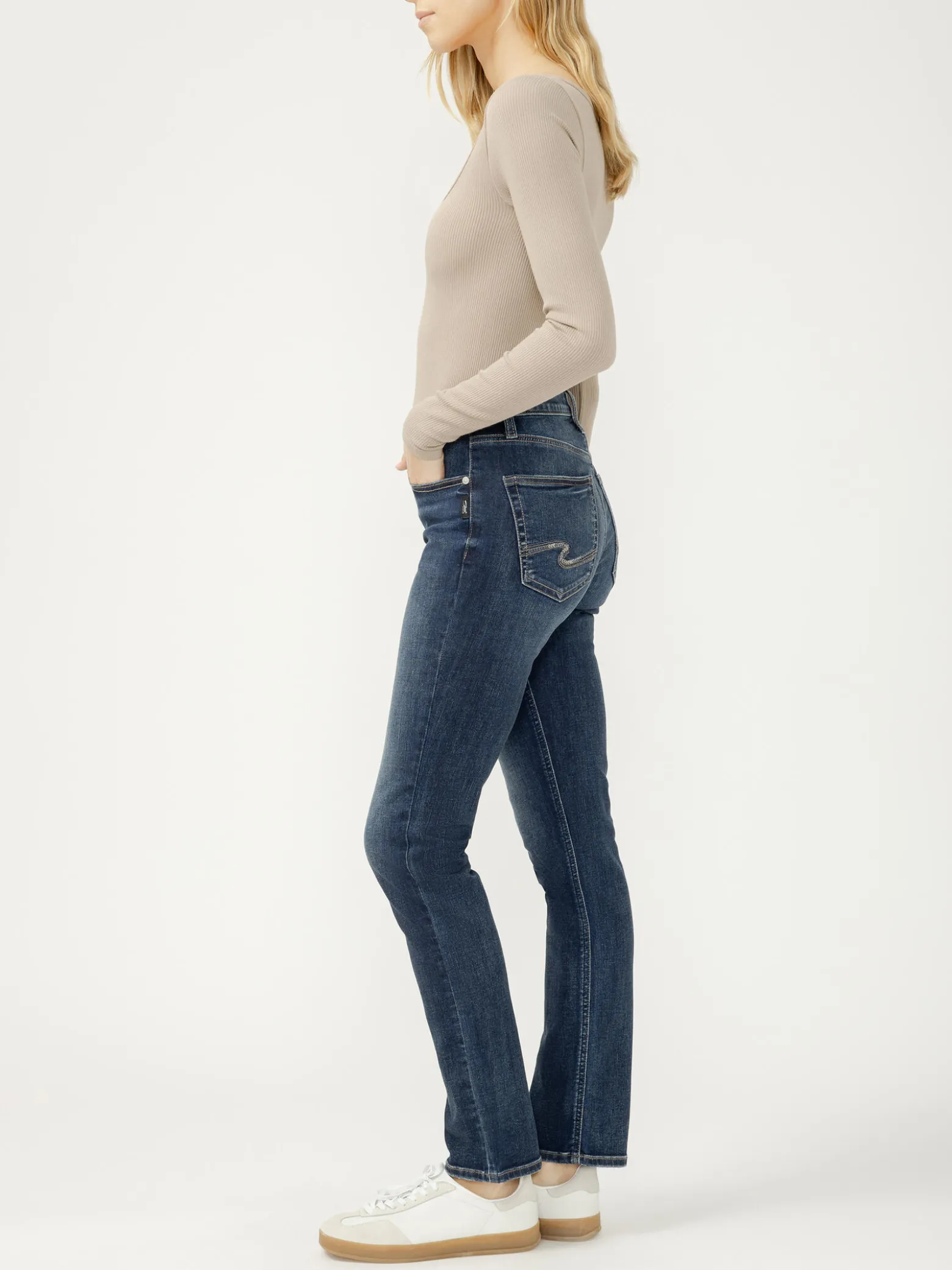 Avery High Rise Straight Leg Jeans