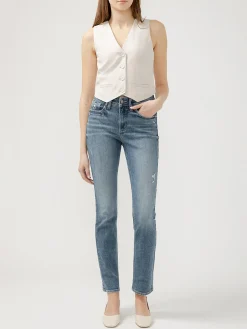 Avery High Rise Straight Leg Jeans