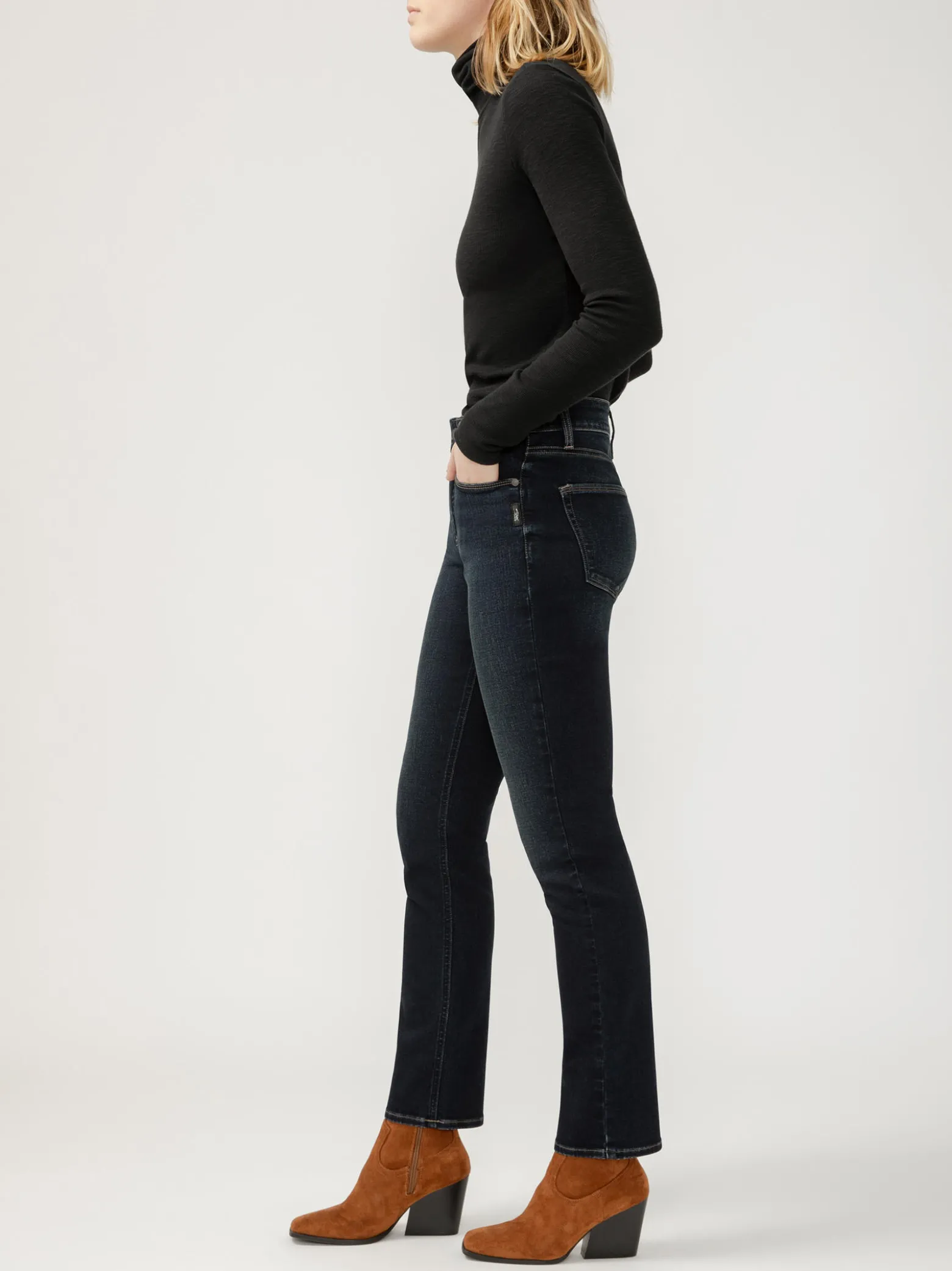 Avery High Rise Straight Leg Jeans