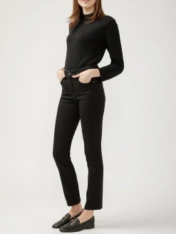 Avery High Rise Straight Leg Luxe Stretch Jeans