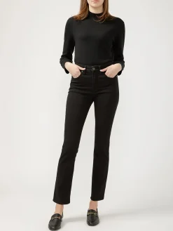 Avery High Rise Straight Leg Luxe Stretch Jeans