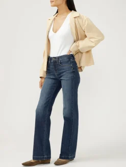 Avery High Rise Trouser Leg Luxe Stretch Jeans