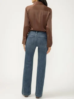 Avery High Rise Trouser Leg Luxe Stretch Jeans