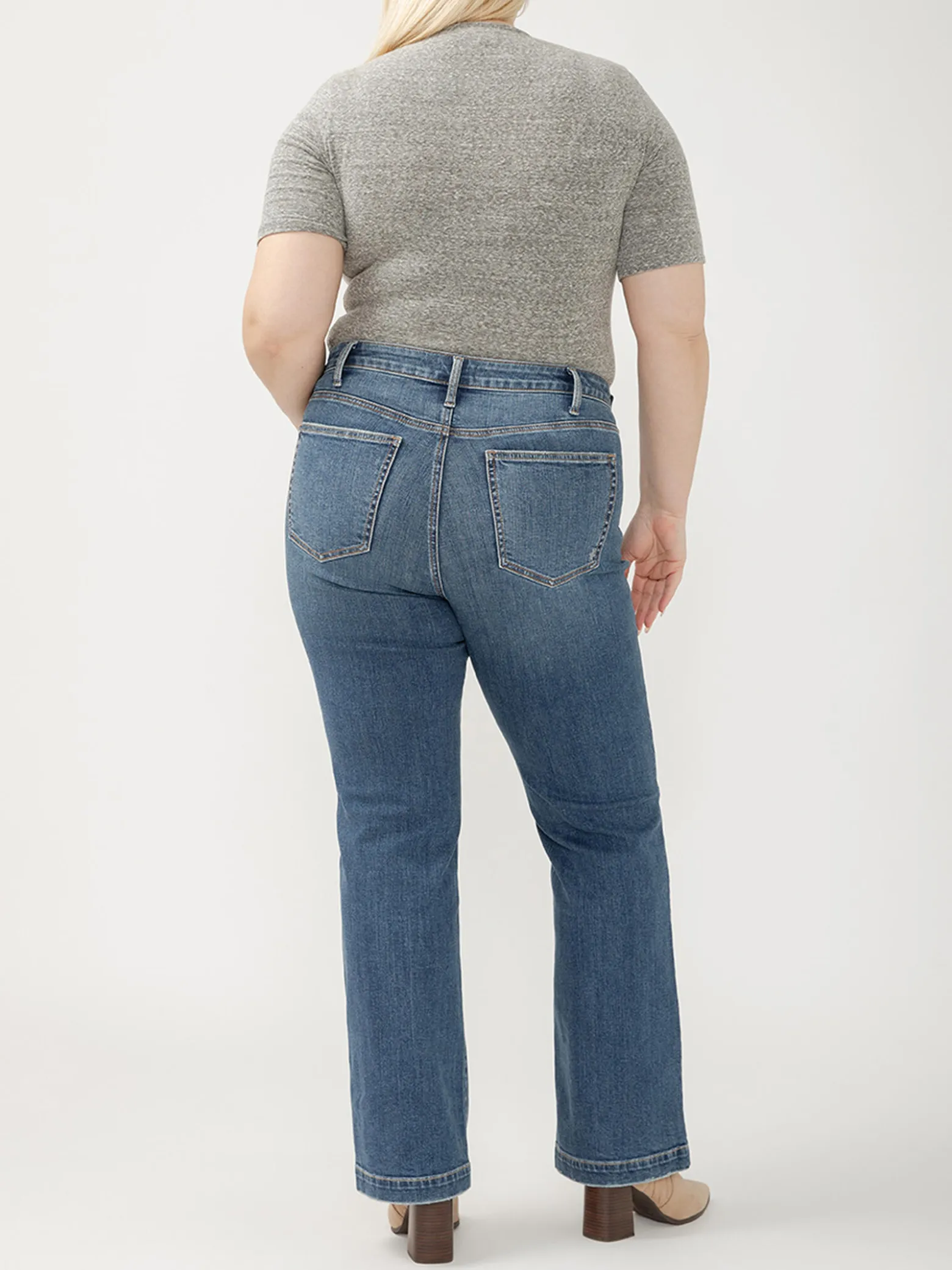 Avery High Rise Trouser Leg Jeans Plus Size
