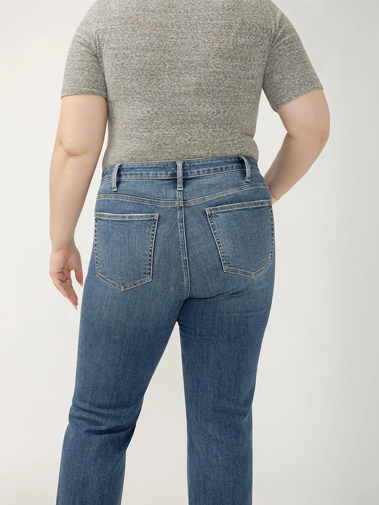 Avery High Rise Trouser Leg Jeans Plus Size