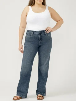 Avery High Rise Trouser Leg Luxe Stretch Jeans