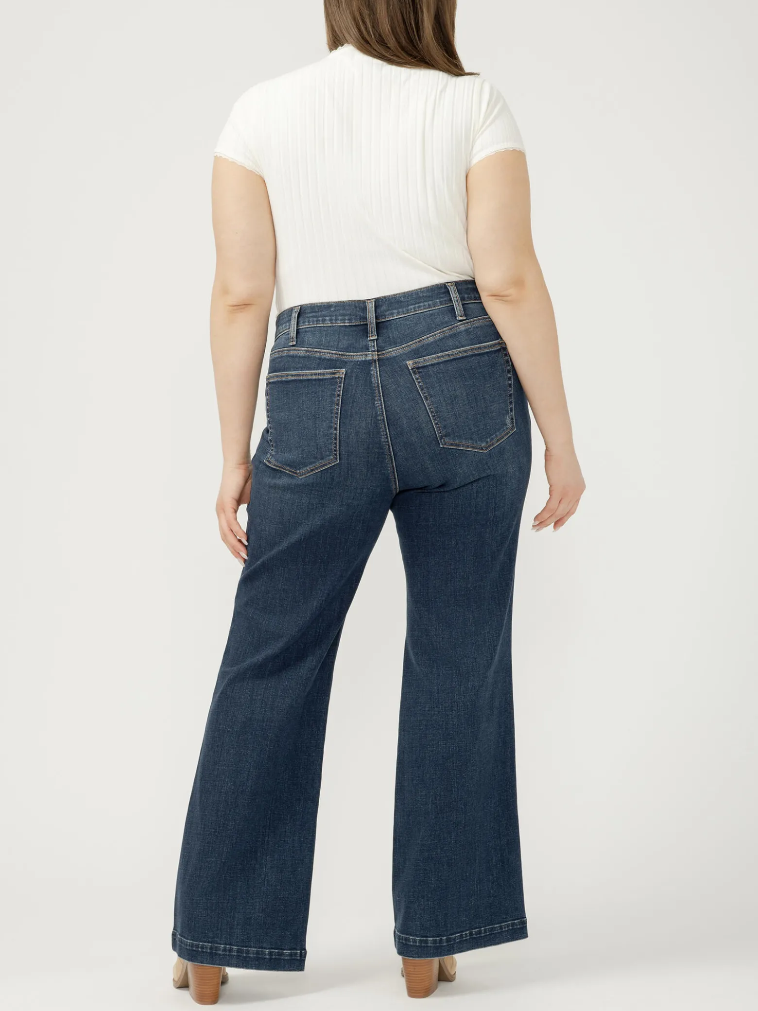 Avery High Rise Trouser Leg Jeans Plus Size