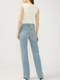 Avery High Rise Trouser Leg Jeans