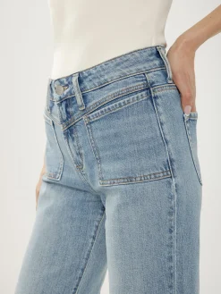 Avery High Rise Trouser Leg Jeans