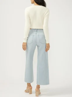 Avery High Rise Wide Leg Cropped Jeans