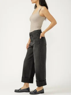 Be Easy High Rise Wide Leg Cropped Jeans