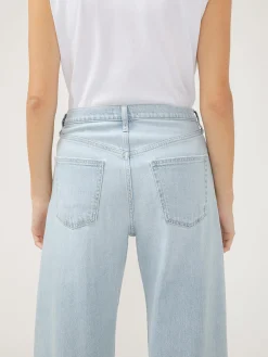 Be Easy Straight Leg Drawstring Jeans