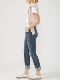 Beau High Rise Slim Leg Luxe Stretch Ankle Jeans