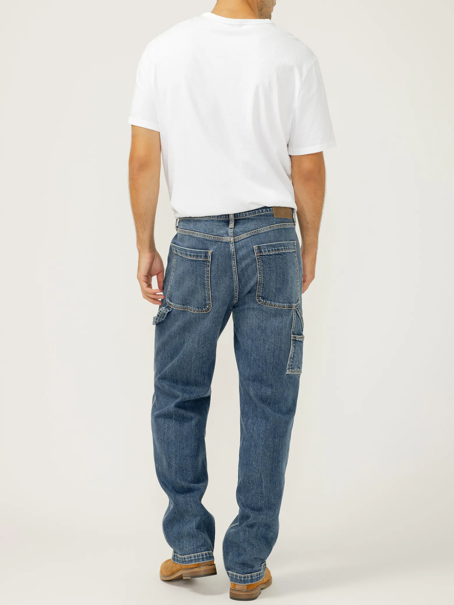 Big Guy Baggy Straight Leg Utility Jeans