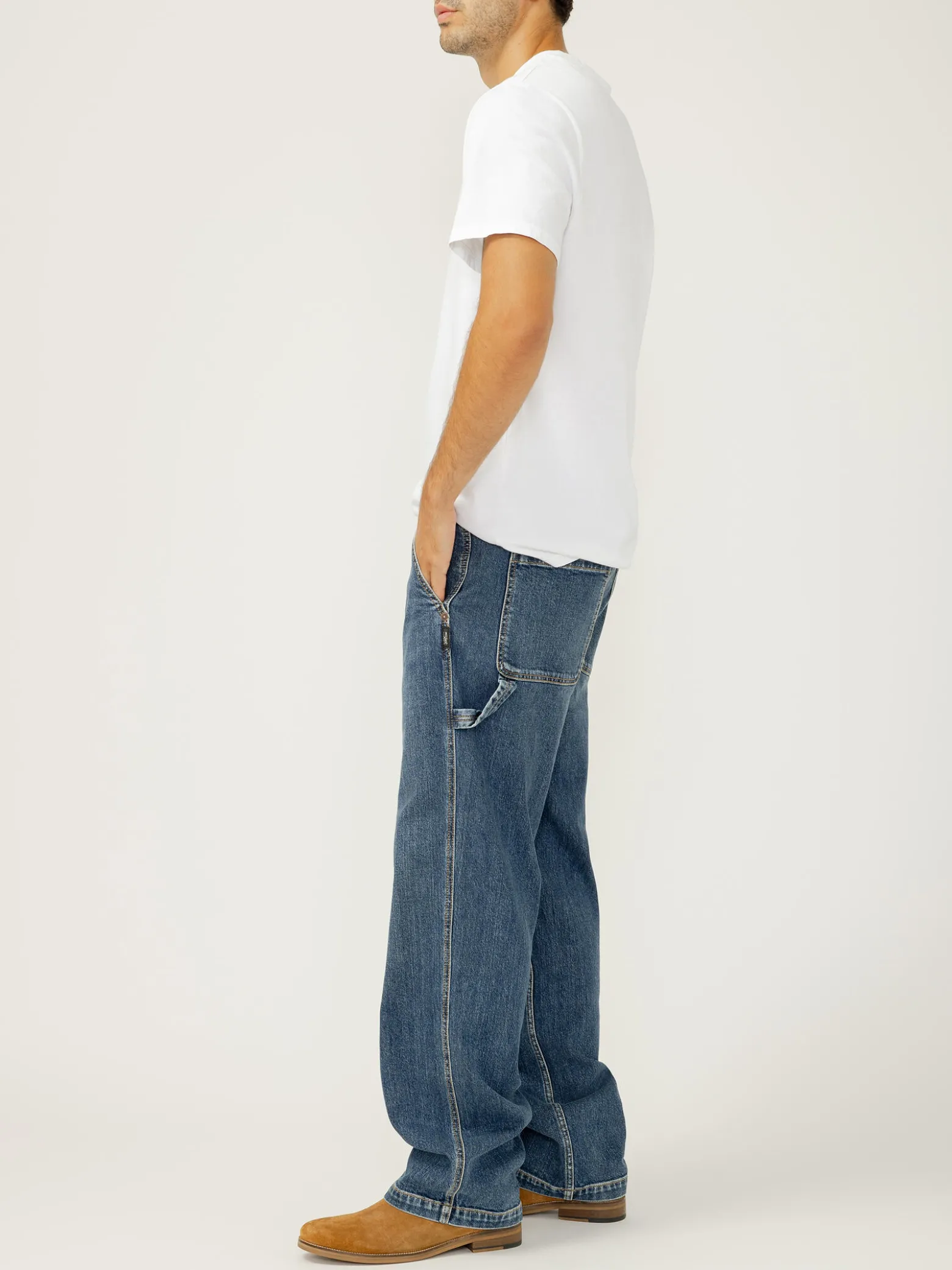 Big Guy Baggy Straight Leg Utility Jeans