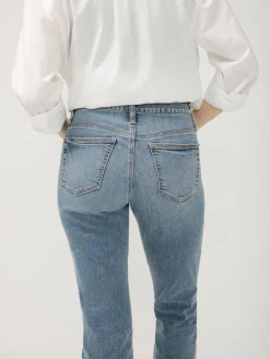 Boyfriend Mid Rise Slim Leg Jeans