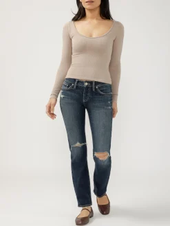 Britt Low Rise Straight Leg Jeans
