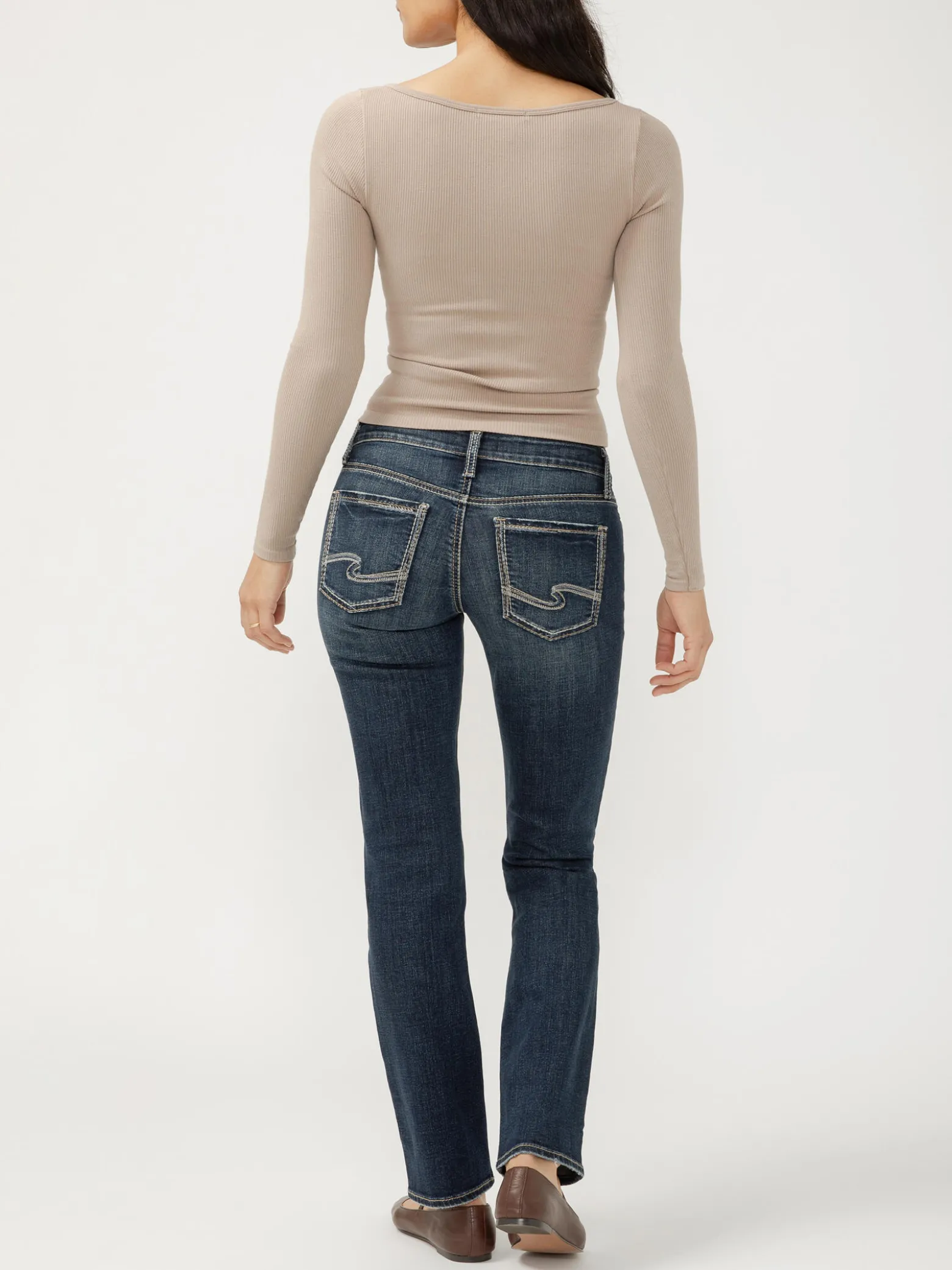 Britt Low Rise Straight Leg Jeans