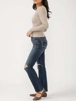 Britt Low Rise Straight Leg Jeans