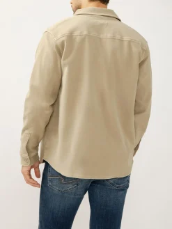 Button Up Knit Flex Shirt