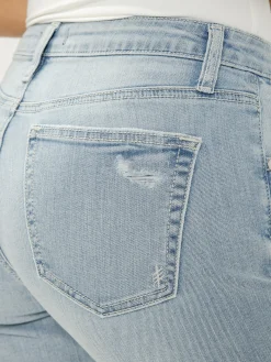 Chelsea Mid Rise Straight Leg Luxe Stretch Jeans