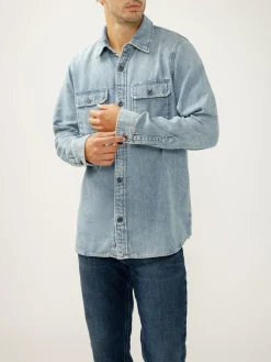 Denim Button-Up Shirt