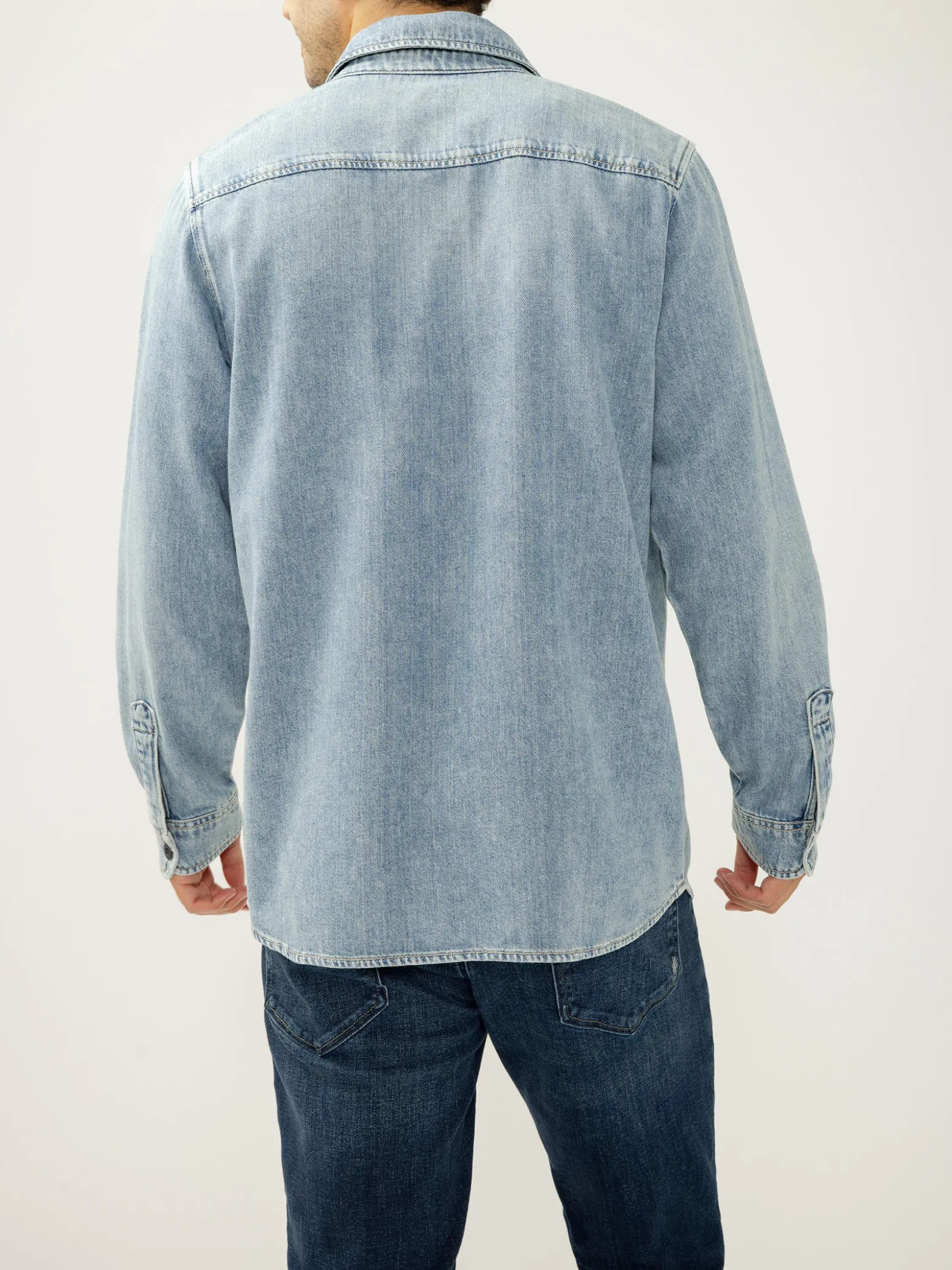 Denim Button-Up Shirt