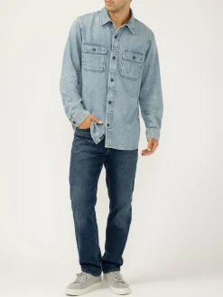 Denim Button-Up Shirt