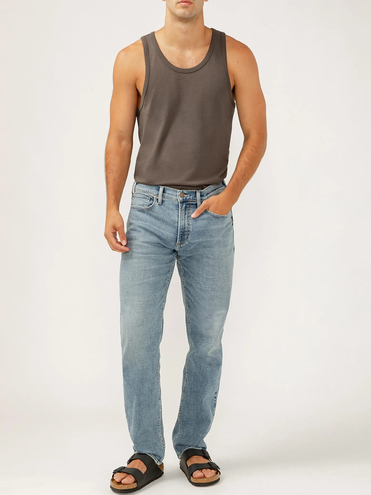 Eddie Relaxed Fit Slim Straight Leg Luxe Heritage Jeans