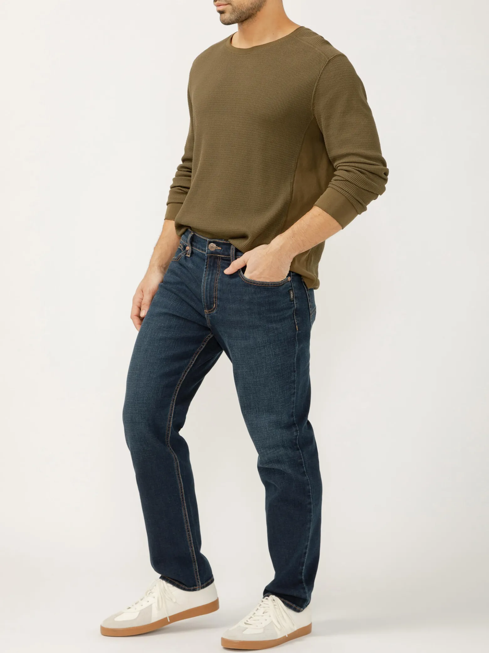 Eddie Relaxed Fit Slim Straight Leg Luxe Heritage Jeans