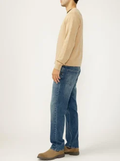Eddie Relaxed Fit Slim Straight Leg Jeans