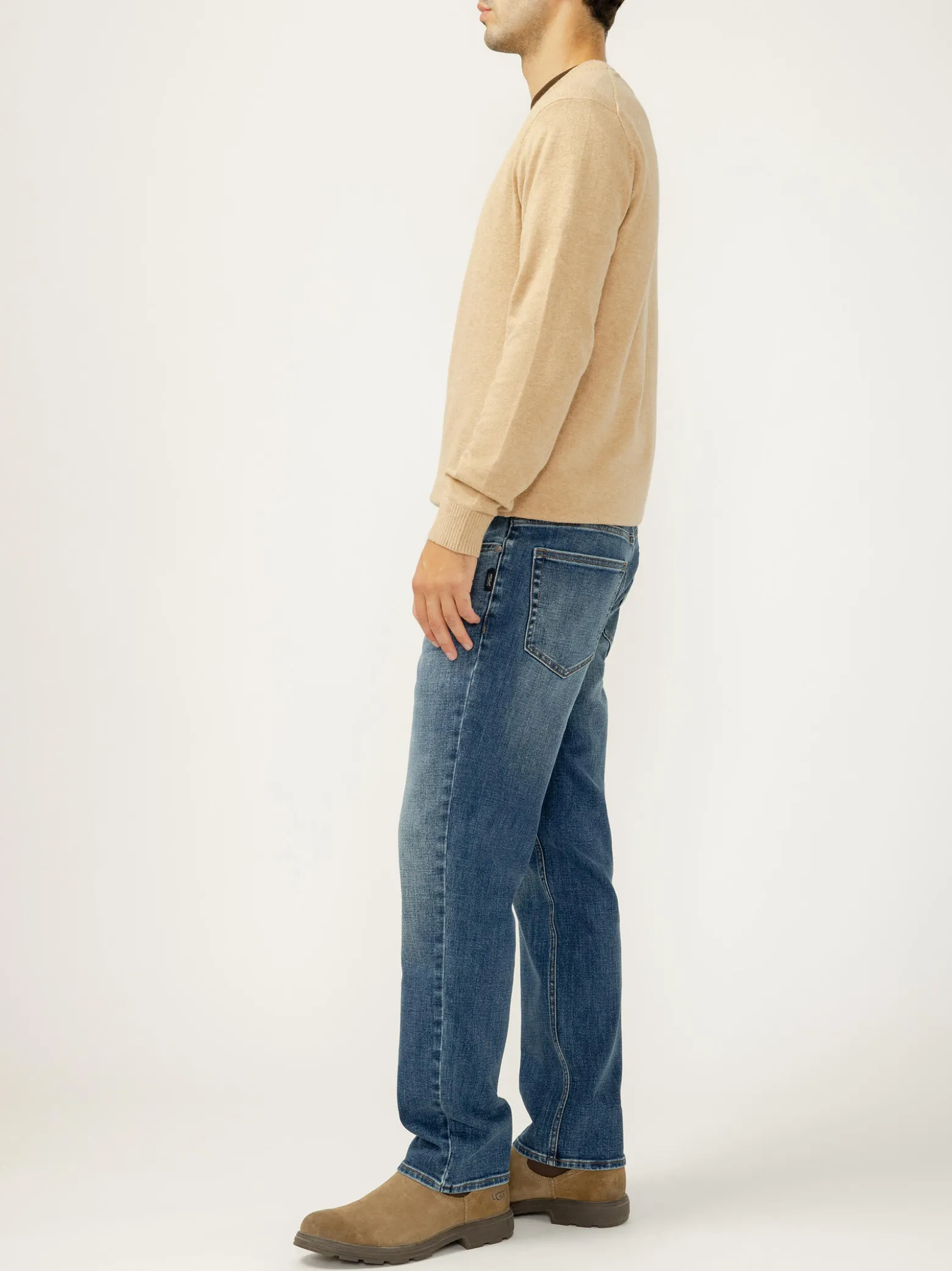 Eddie Relaxed Fit Slim Straight Leg Jeans