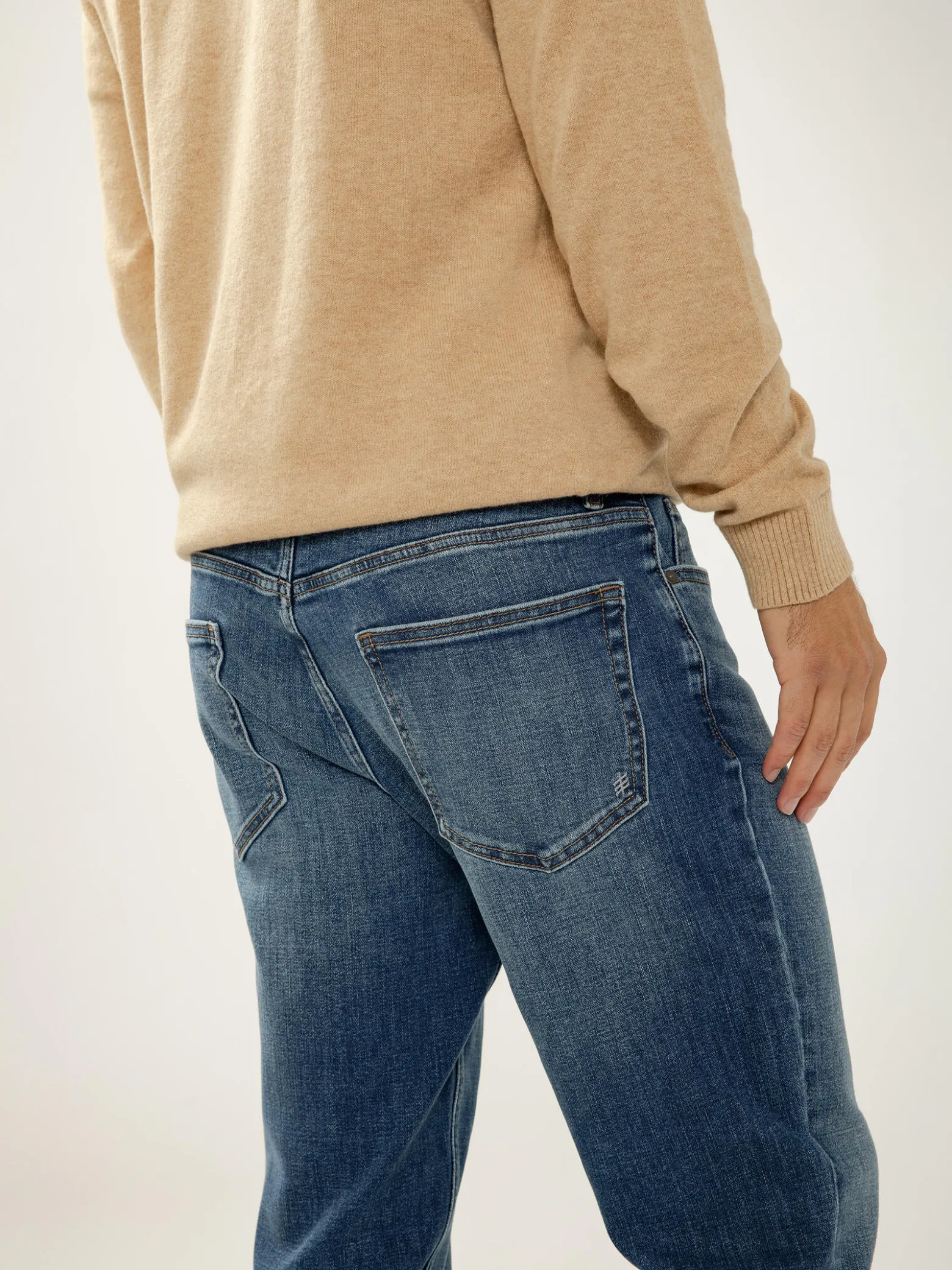 Eddie Relaxed Fit Slim Straight Leg Jeans