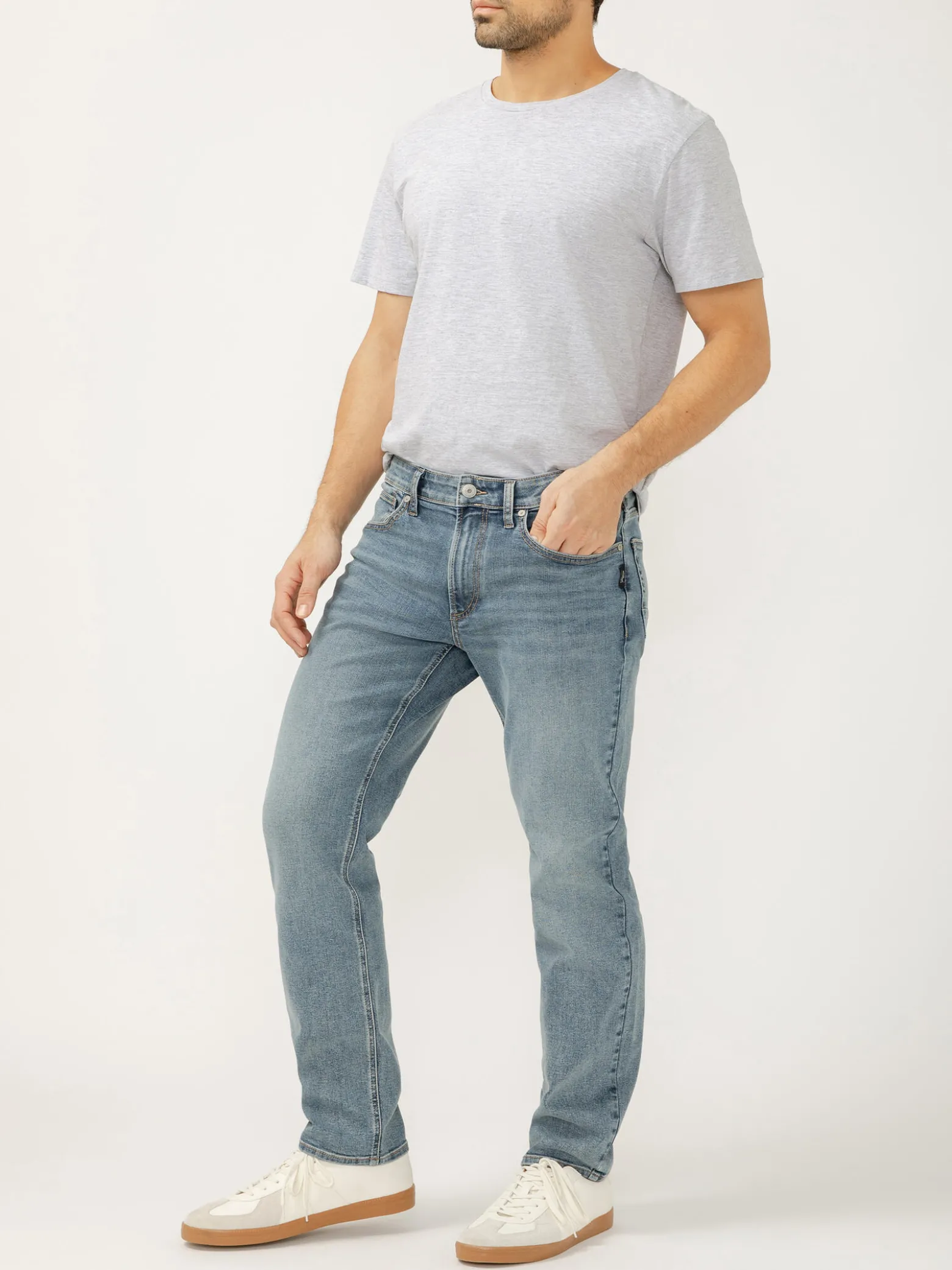 Eddie Relaxed Fit Slim Straight Leg Jeans