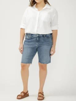 Elyse Mid Rise Bermuda Shorts Plus Size