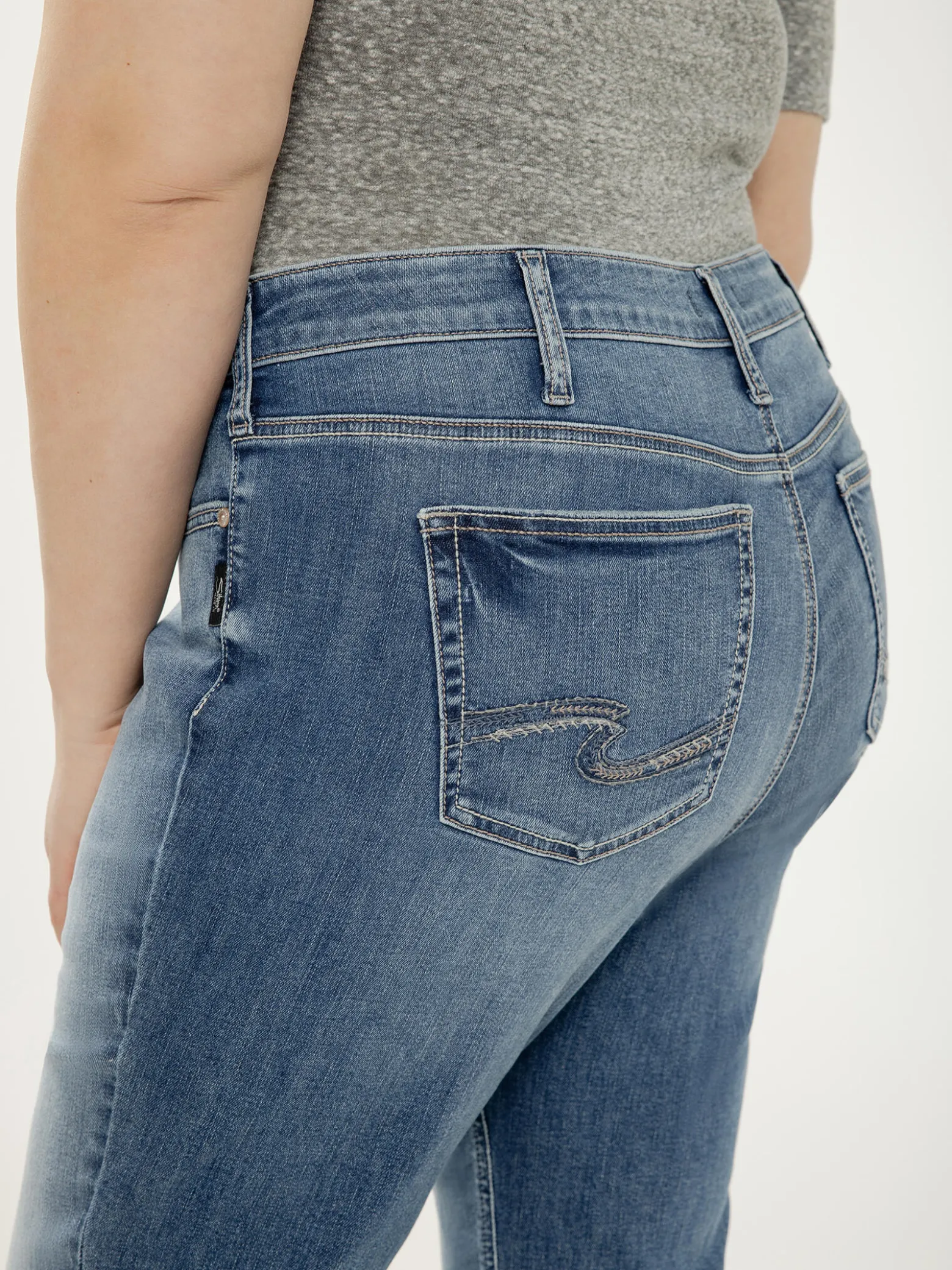 Elyse Mid Rise Bootcut Jeans Plus Size