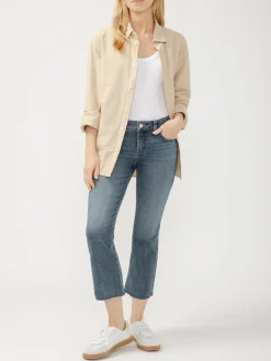 Elyse Mid Rise Kick Flare Luxe Stretch Jeans