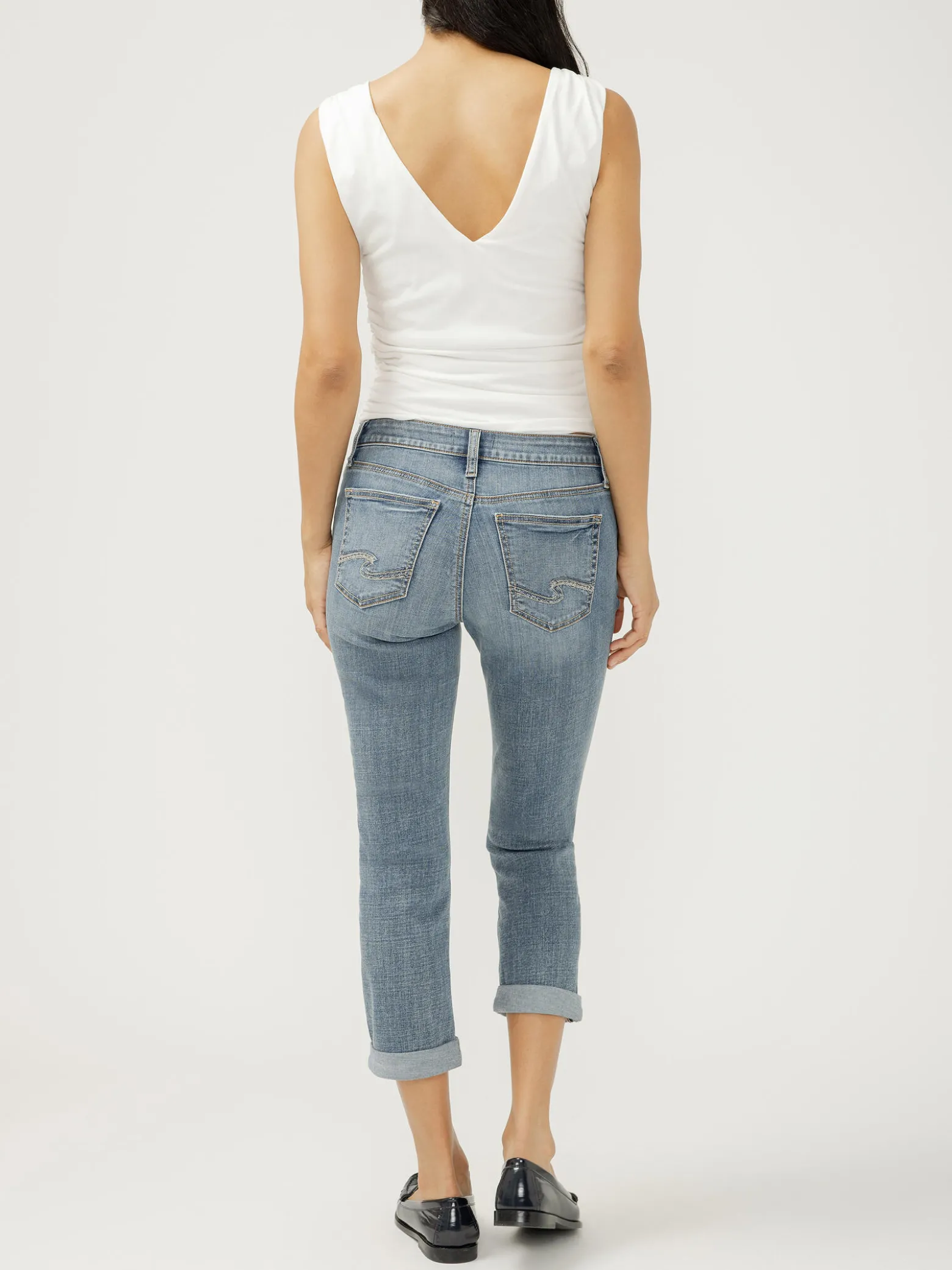 Elyse Mid Rise Luxe Stretch Capri