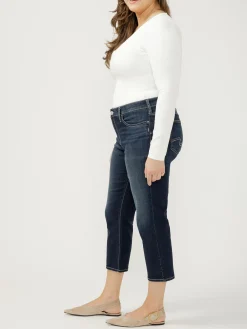 Elyse Mid Rise Luxe Stretch Capri Plus Size