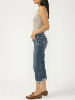 Elyse Mid Rise Luxe Stretch Capri