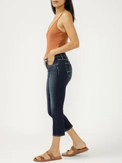 Elyse Mid Rise Luxe Stretch Capri