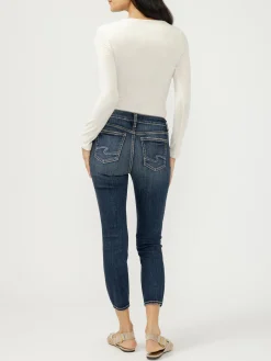 Elyse Mid Rise Skinny Crop Jeans