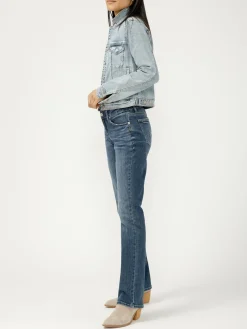 Elyse Mid Rise Slim Bootcut Jeans