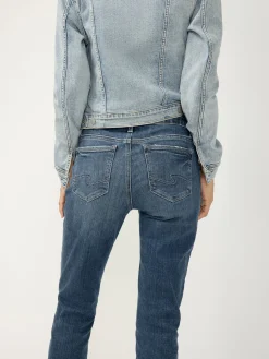 Elyse Mid Rise Slim Bootcut Jeans