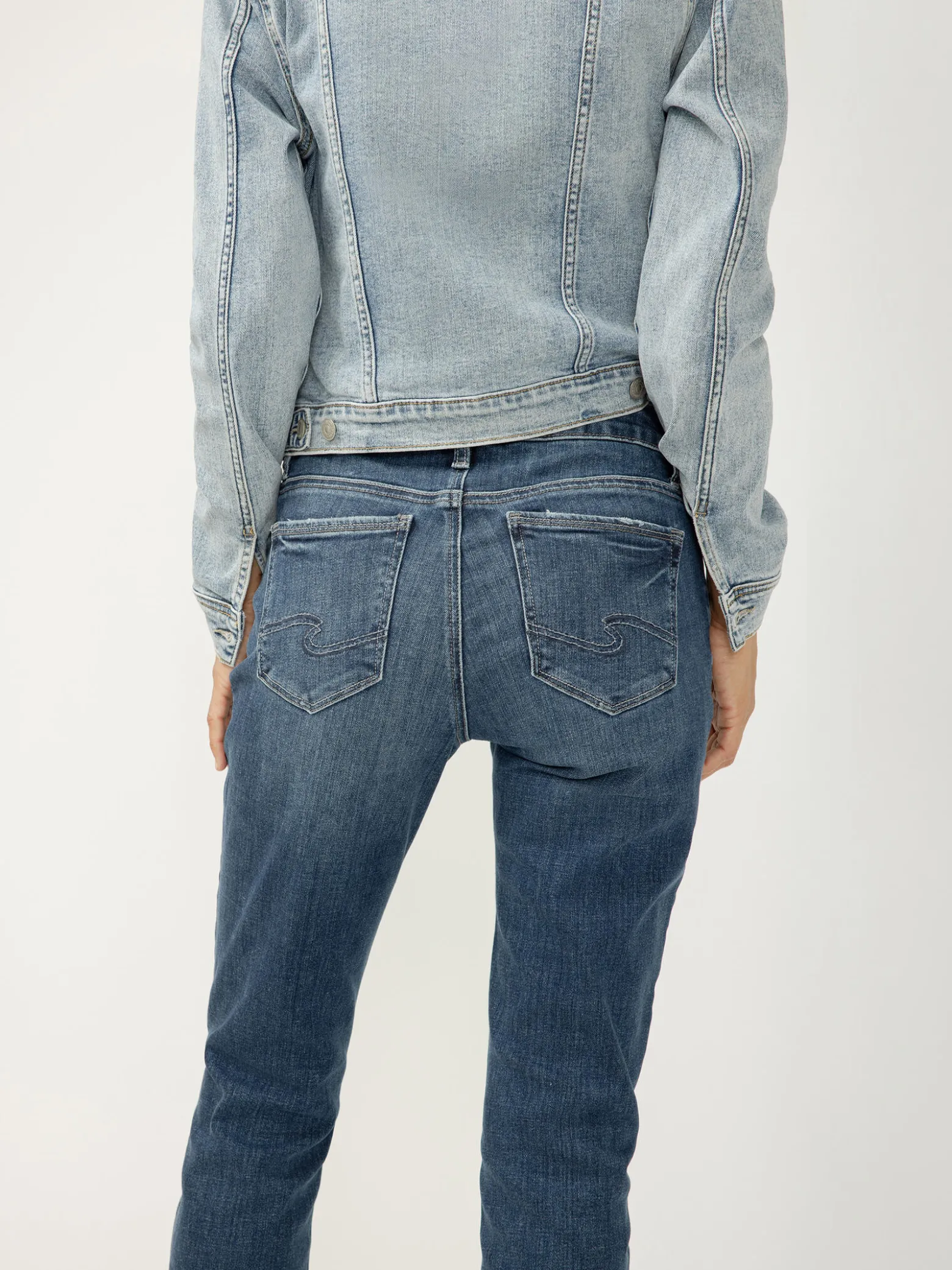 Elyse Mid Rise Slim Bootcut Jeans